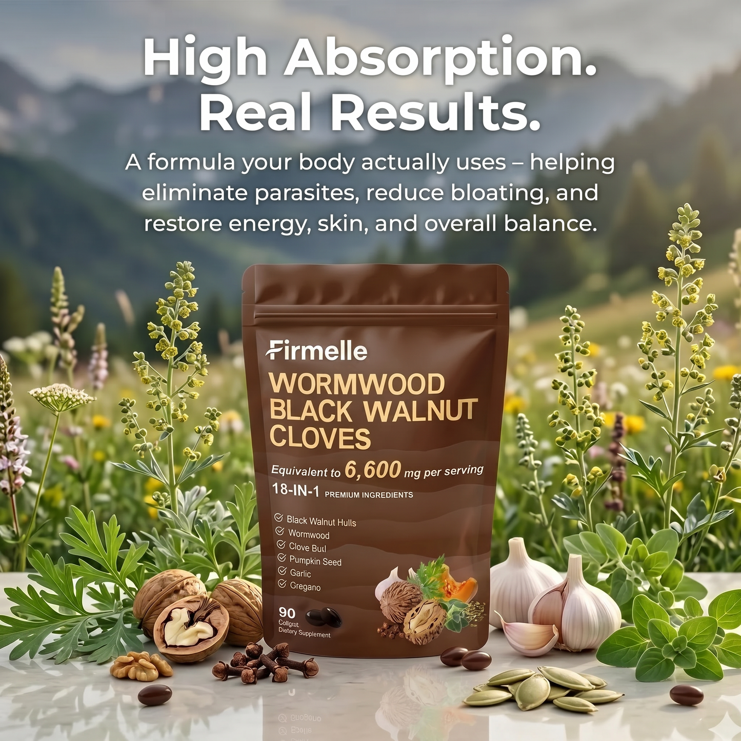 Wormwood black walnuts